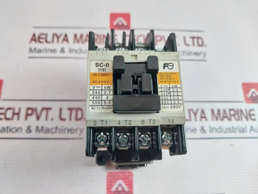 Fuji Electric Sc-0 [13] Magnetic Contactor 50/60Hz Used