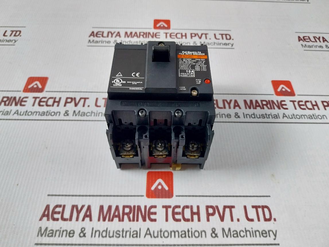 Fuji Electric Ea33Ac Molded Case Circuit Breaker 500V/50-60Hz