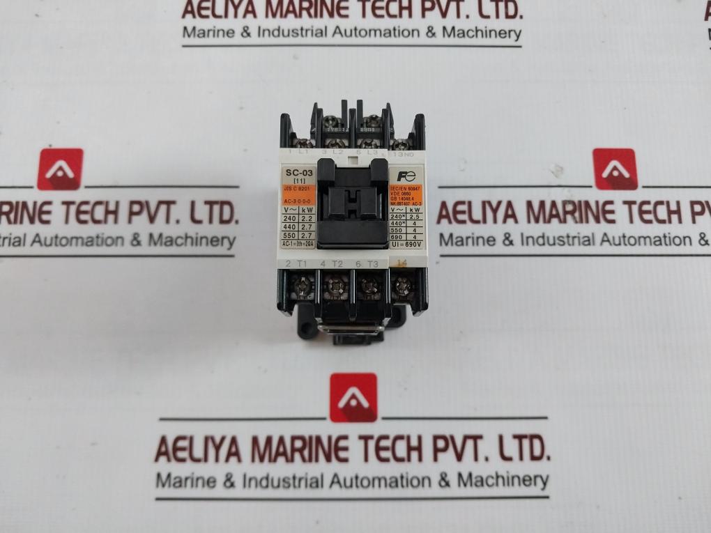 Fuji Electric Sc-03 [11] Magnetic Contactor 75°C 50-60Hz