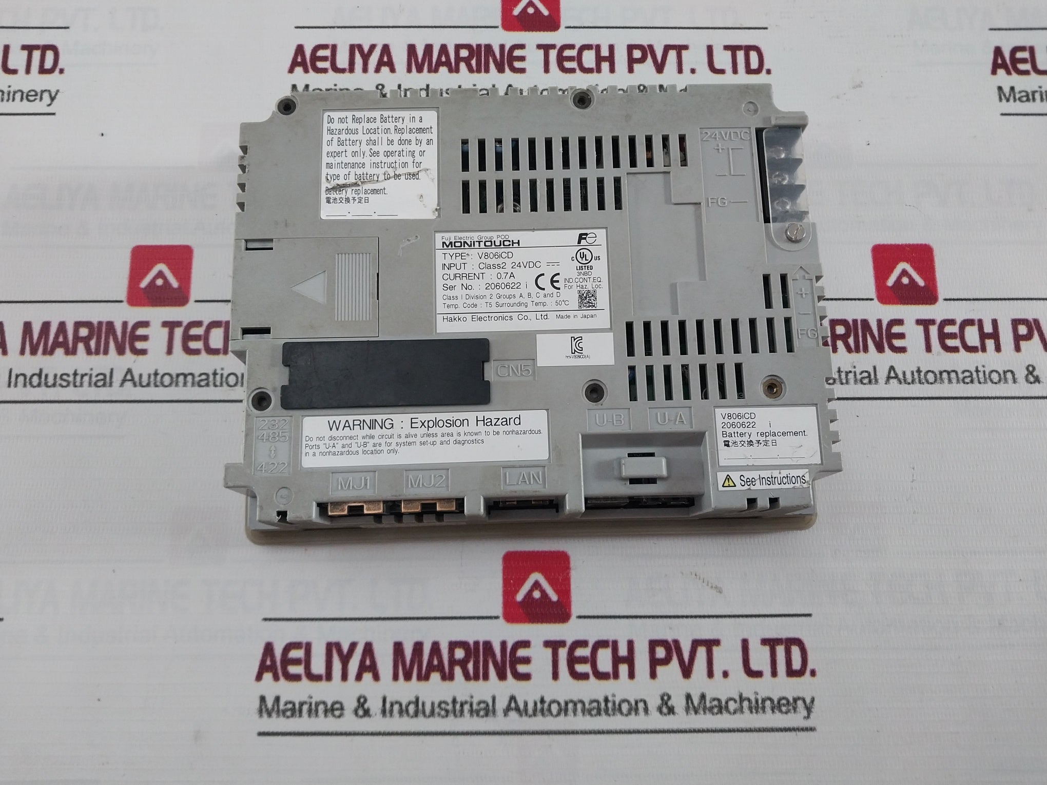 Fuji Electric V806Icd Human Machine Interface Monitouch Panel T5 (Not Working)