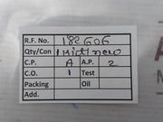 Fukui Seisakusho 34 Safety & Relief Valve M Gasket (Inlet Piece) Kit 90S1483