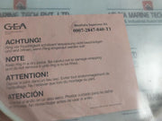 Gea 9997-5169-000/1197 Gasket