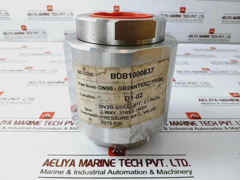 Gemels Bv2B-ss-32 2Inch 2-way Pressure Ball Valve 5075 Psi Dn50-gb2Nnt83044A000 