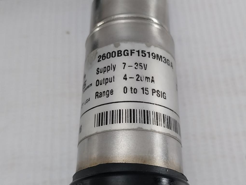 Gems Sensors 2600bgf1519m3ga
