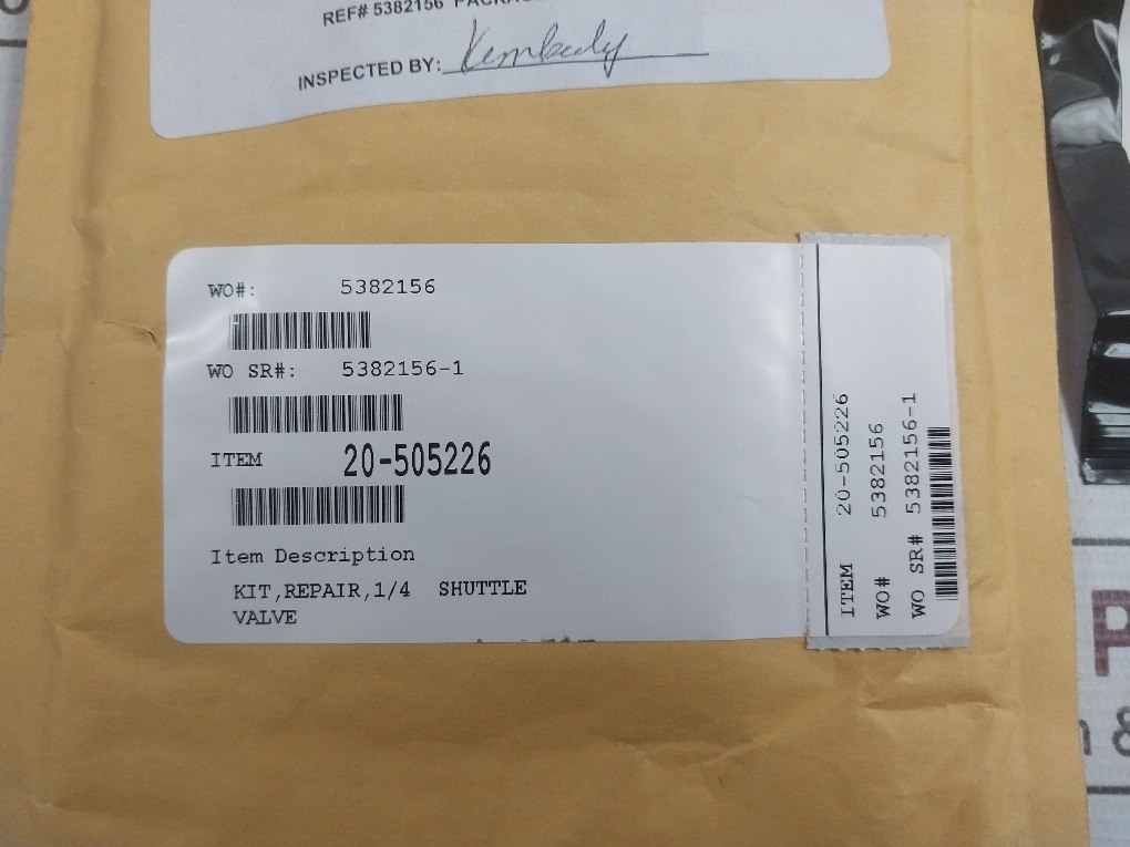 General Electric 20-505226 Repair Kit For Shuttle Valve 1/4" Rev.A1 70 Duro