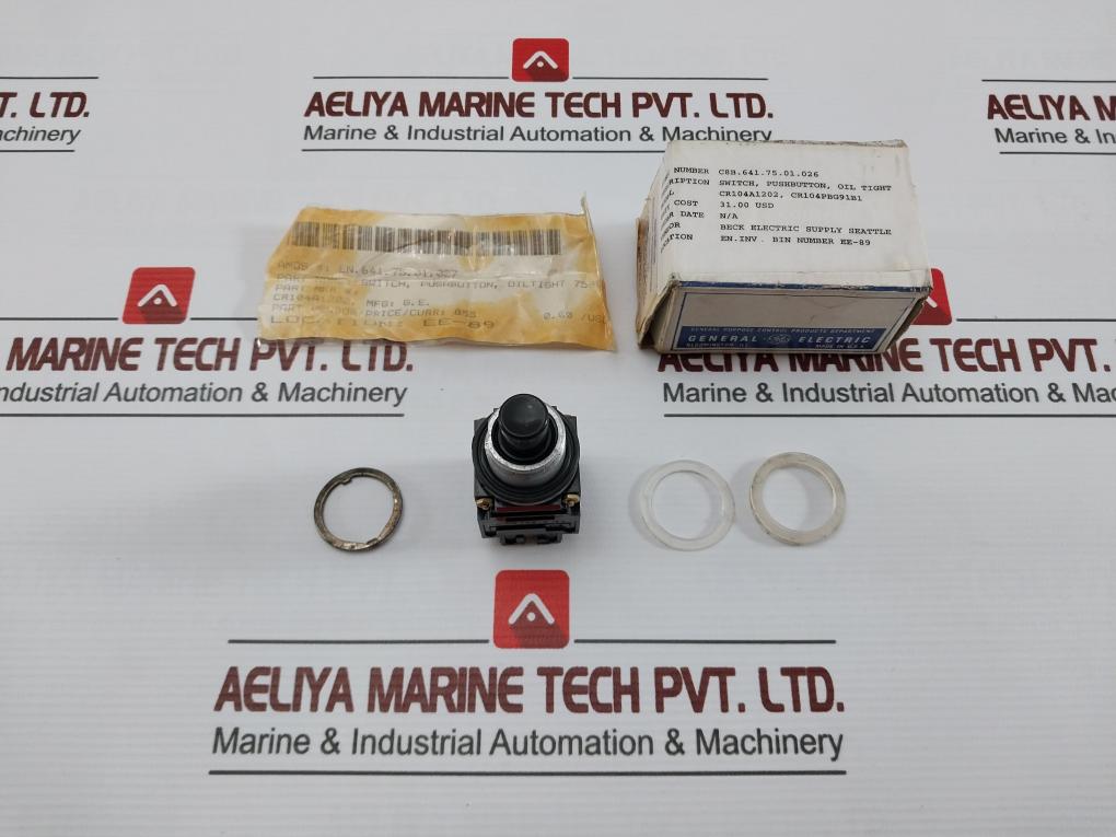 General Electric Cr 104 G Oil Tight Pushbutton Switch 750V