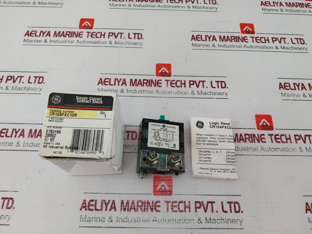 General Electric Cr104Pxc10R Logic Reed Contact Block 120Vac/30Vdc
