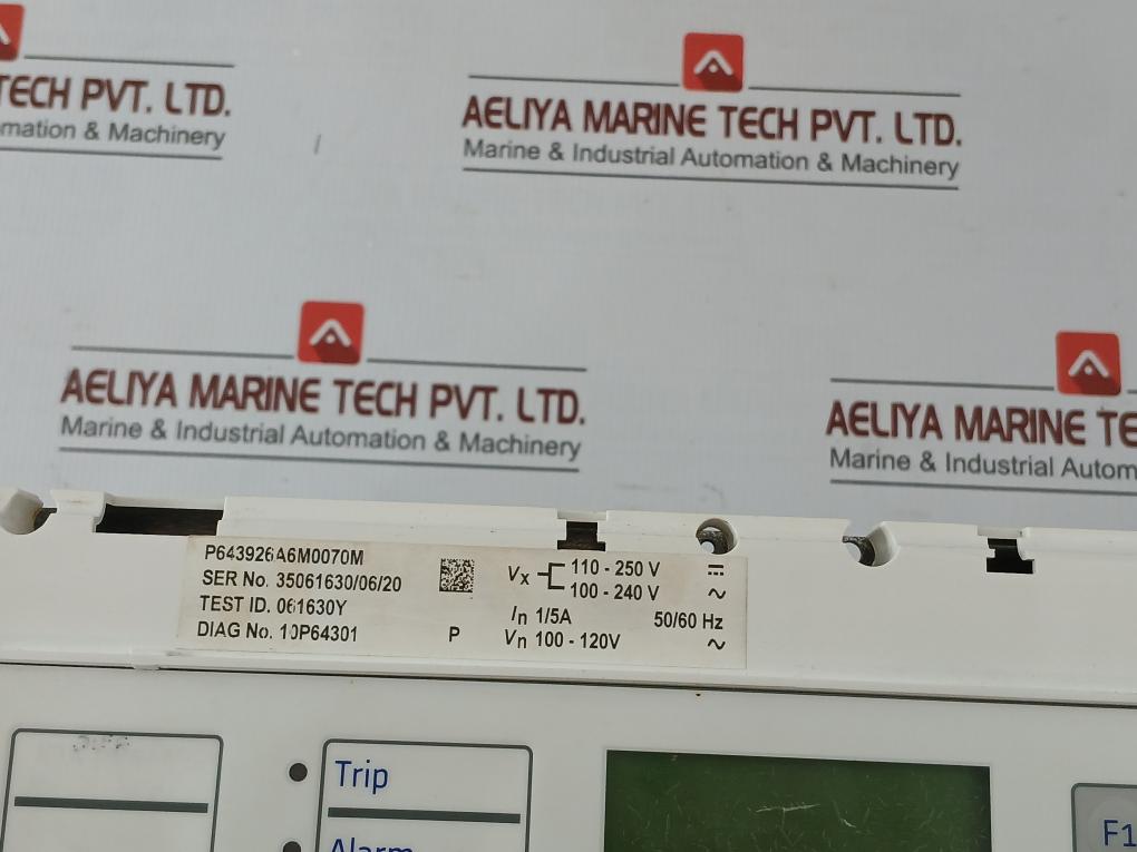 General Electric Transformer Control Panel 50/60hz P643926a6m0070m