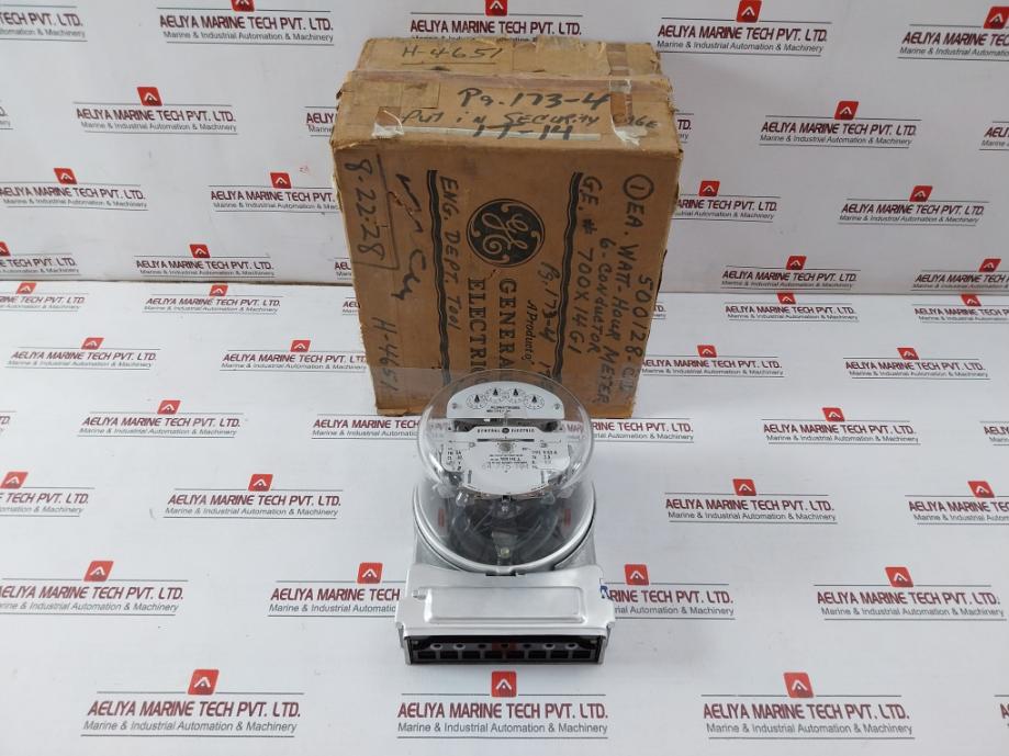 General Electric 700X 14G 1 Two Stator Watthour Meter V-63-a