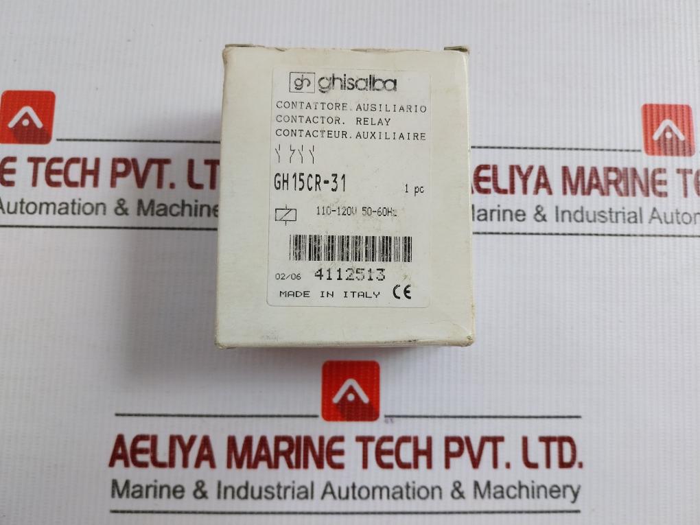 Ghisalba Contactor Relay Gh15cr 110-120v 50hz In New
