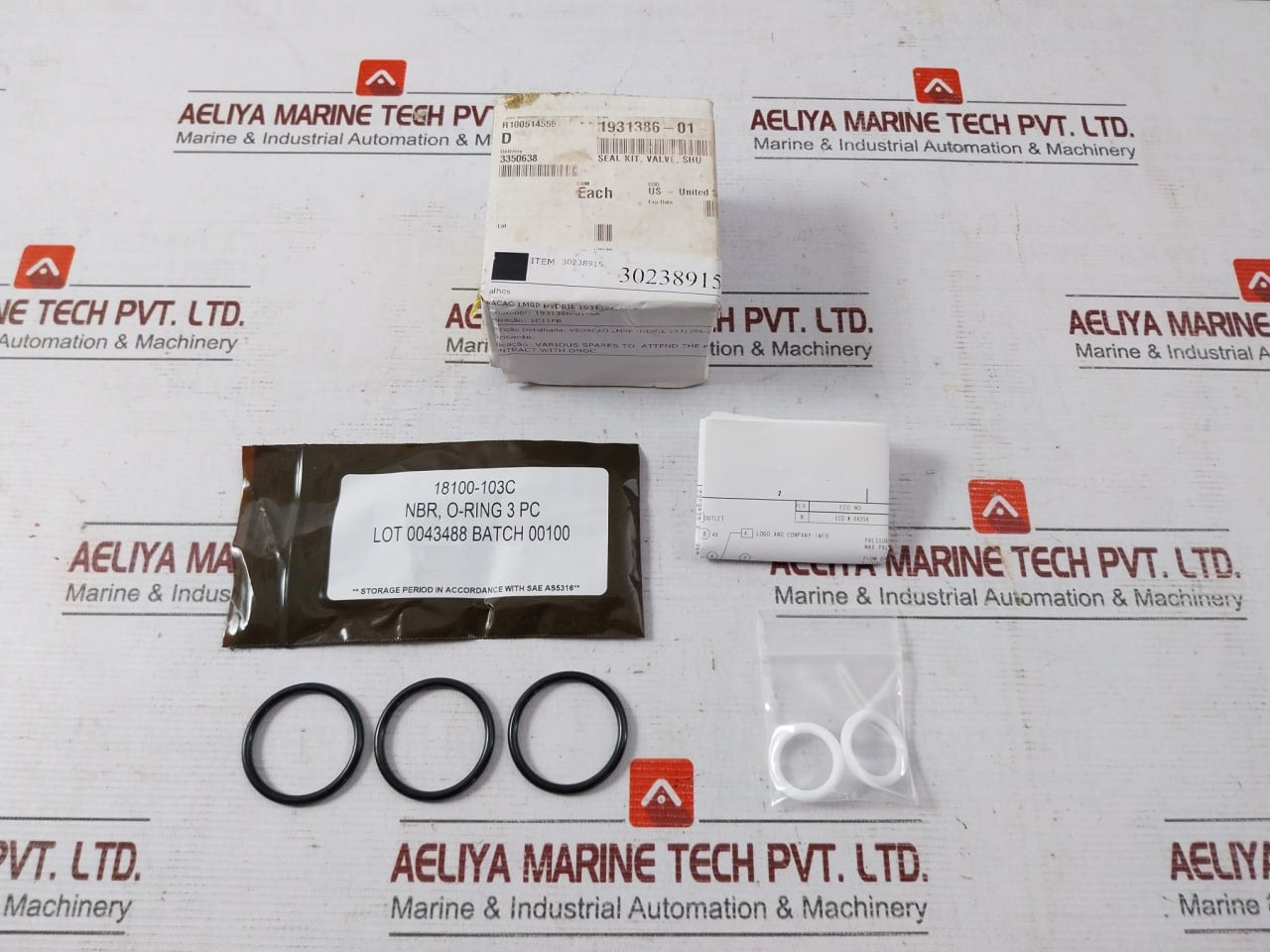 Gilmore 25412 Sk Shuttle Valve O-ring Seal Kit R100514555 Rev. B