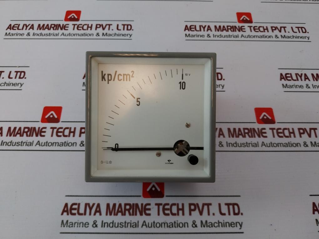 Gossen 0-10 Kp/Cm2 Analog Panel Meter 264085/01 12.76 10V