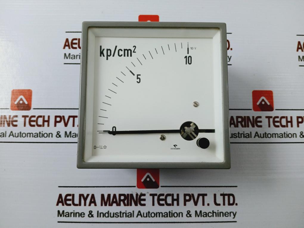 Gossen 0-10 Kp/Cm2 Analog Panel Meter 0-10V 