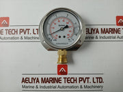 Grainger Kl.1.6 Pressure Gauge -76-11 Bar/Psi L/F