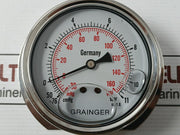 Grainger Pressure Gauge -30 Inhg-0-160 Psi