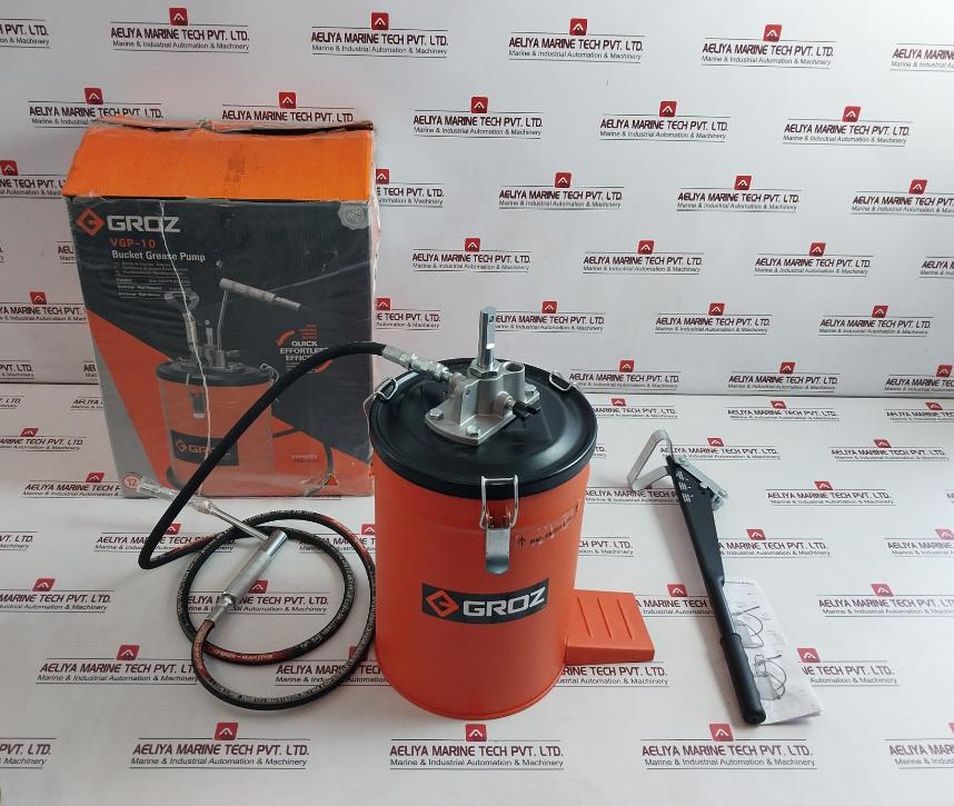 Groz Vgp-10 Volume Bucket Grease Pump Rev. D