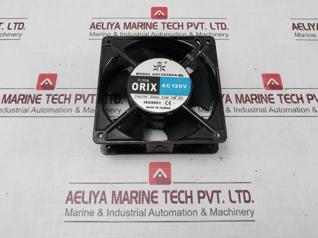 Guoheng Gh12038Ha1Bl Super Orix Axial Cooling Fans 110-120V 50/60Hz 0.24A