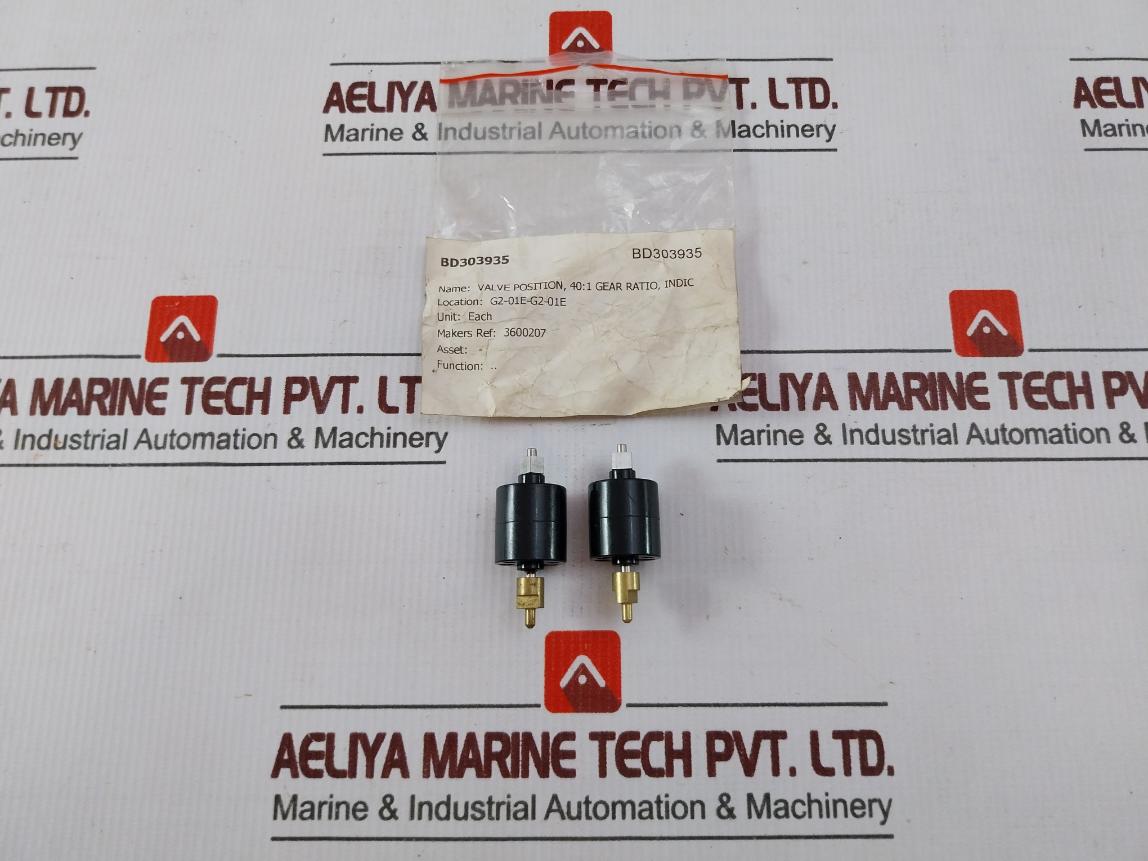 Gwin 40 Valve Position Indicator 40:1 Gear Ratio Bd303935