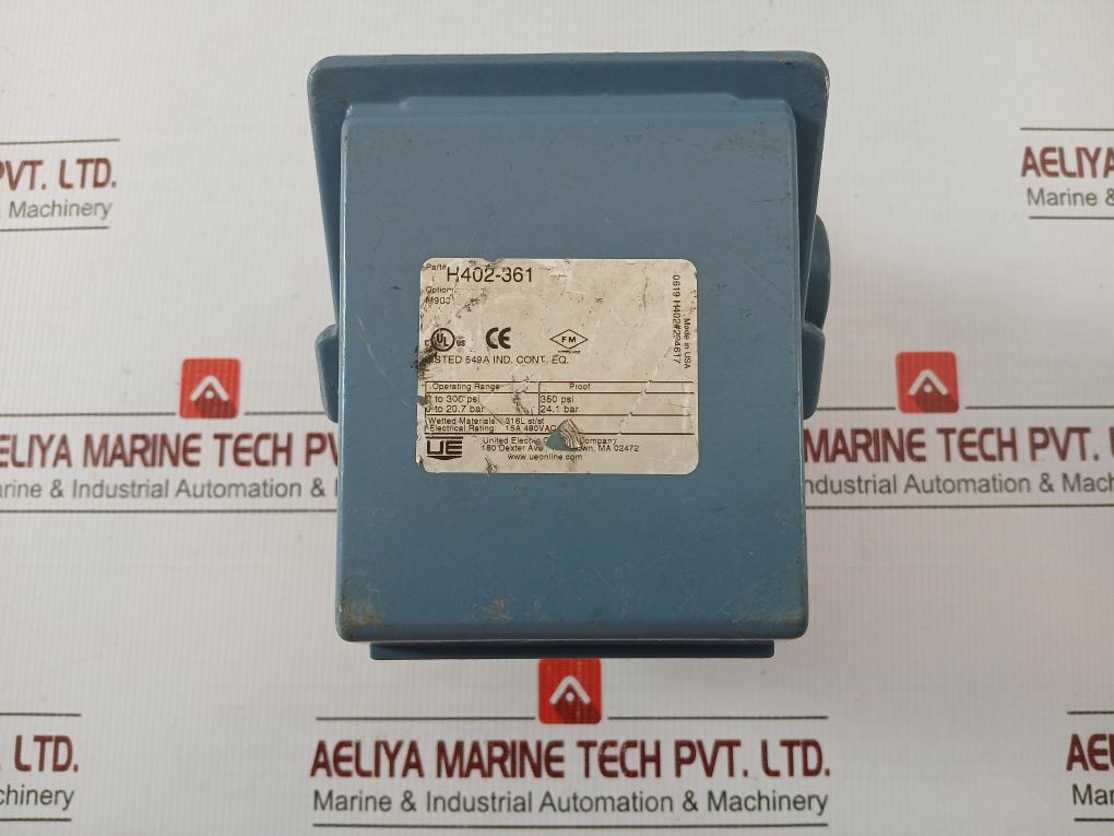 H402-361 Pressure Control Switch Brand United Electric