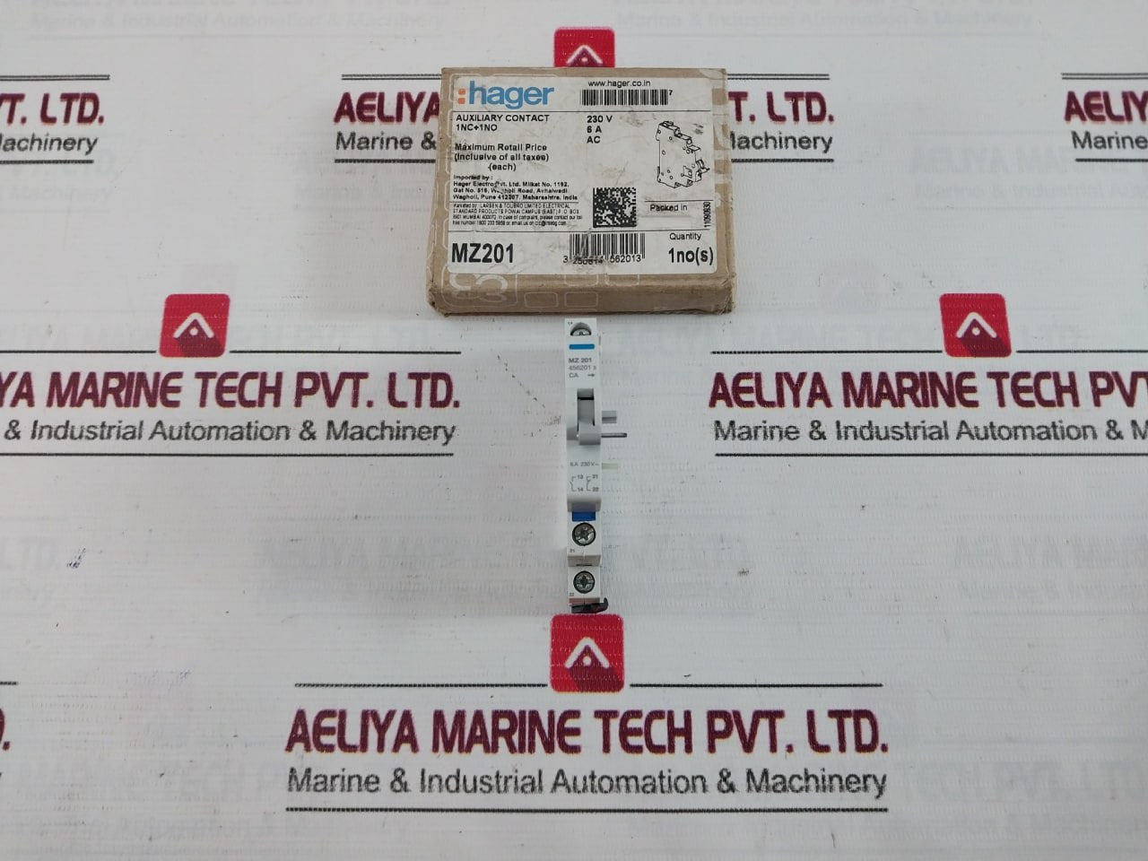 Hager Mz 201 Auxiliary Contact 6A 230V~