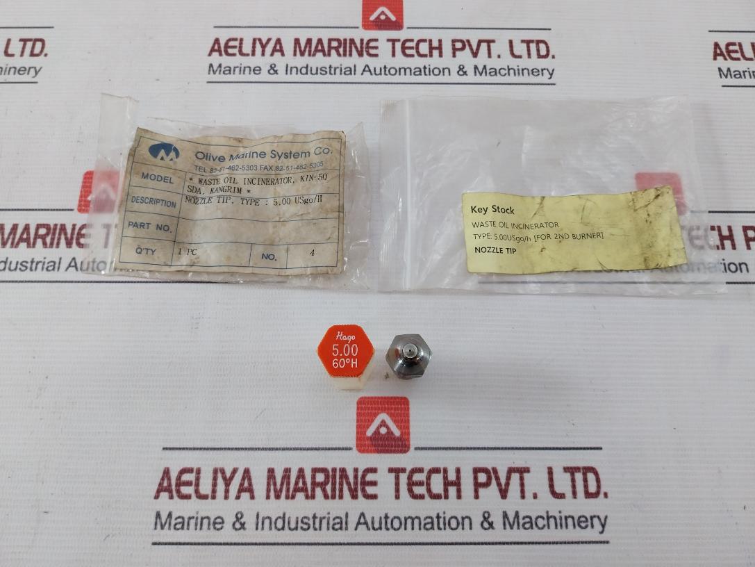 Hago 5.00 Gph 60°H Hollow Oil Burner Nozzle