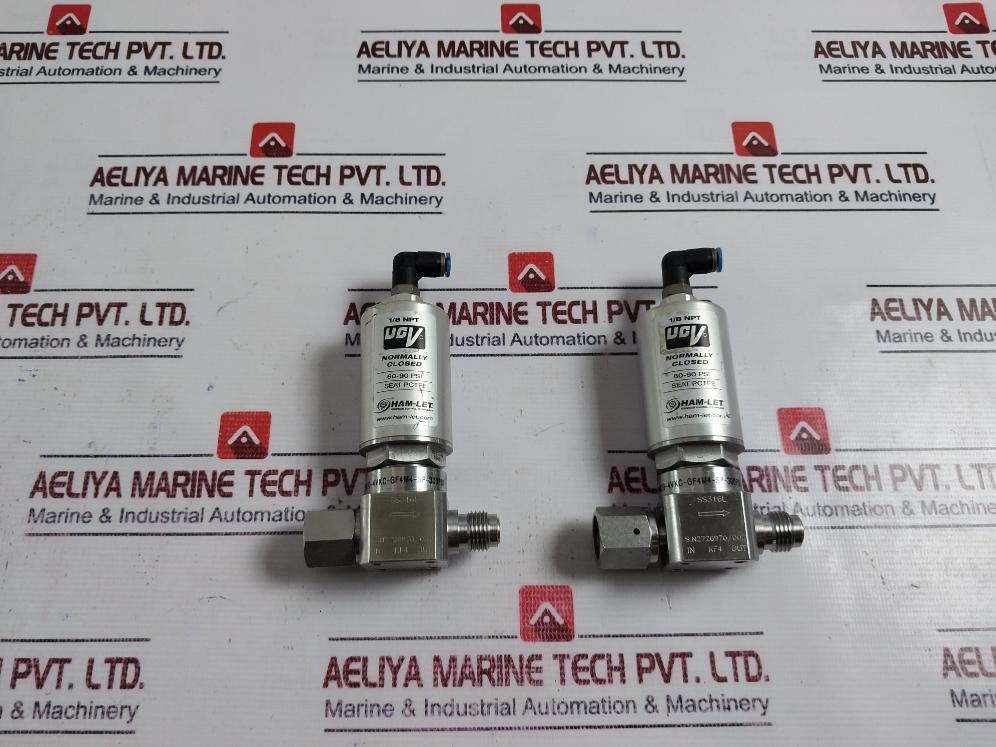 Ham-let Hm20-4Vkc-gf4M4-sp-300Psi Pneumatic Diaphragm Valve Ss316L 60-90 Psi aa