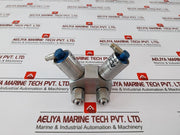 Ham-let Hmb21-4Vklclc-gf4 Dual Head Valve Pressure Range 60-90 Psi