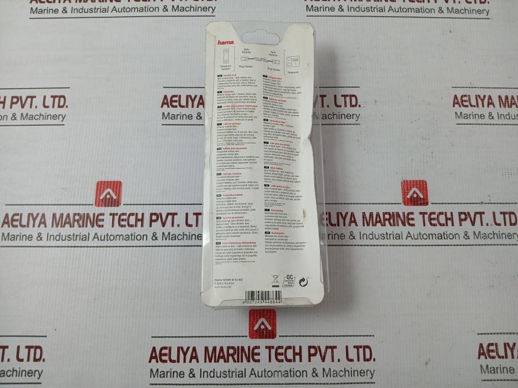 Hama-Telcom-456-3763-Modular-Plug-4P4C-Lot-Of-2X-209075-1