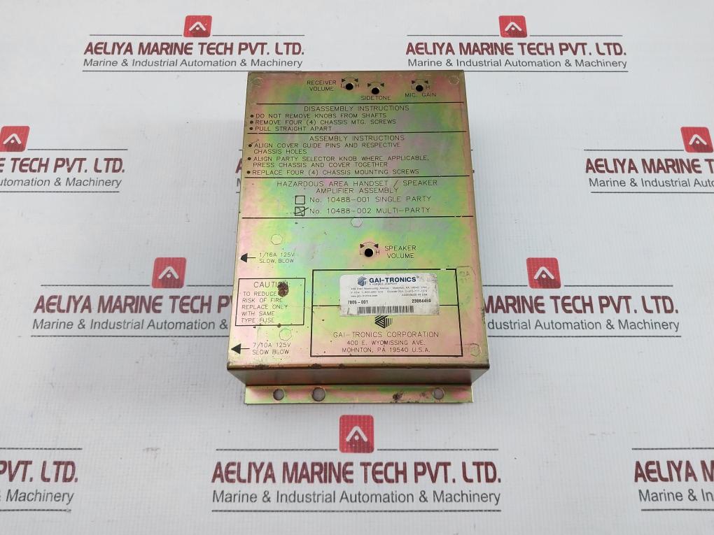 Handset Speaker Amplifier Pcb Assembly By Gai-Tronics 7806-001