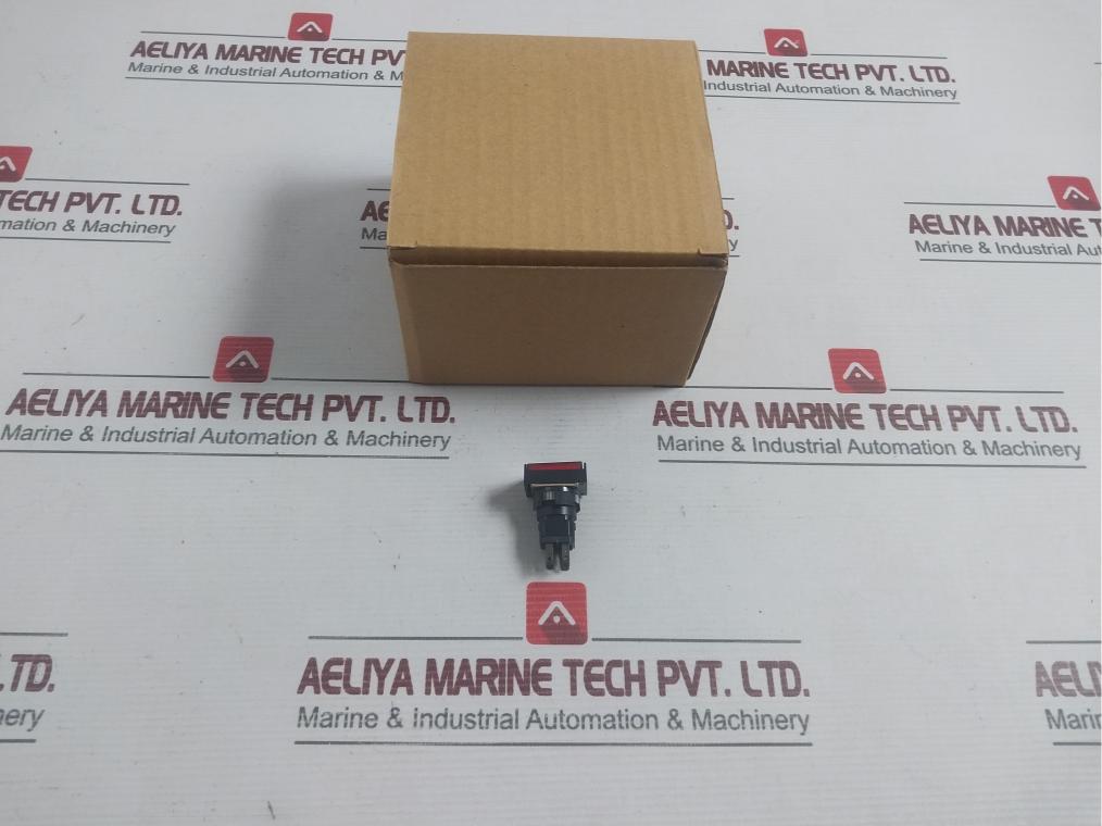 Hankuk Relay Hr–16b22 3a 250vac Red Rectangular Momentary Push Button Switch