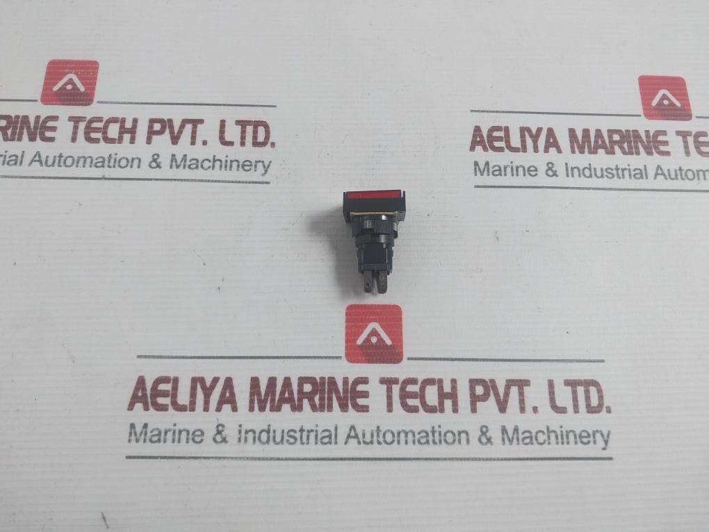 Hankuk Relay Hr–16b22 3a 250vac Red Rectangular Momentary Push Button Switch