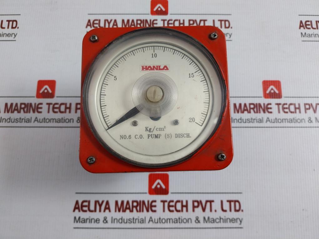 Used Condition Analog Pressure Gauge 500v By Hanla 0-20 Kg/Cm2