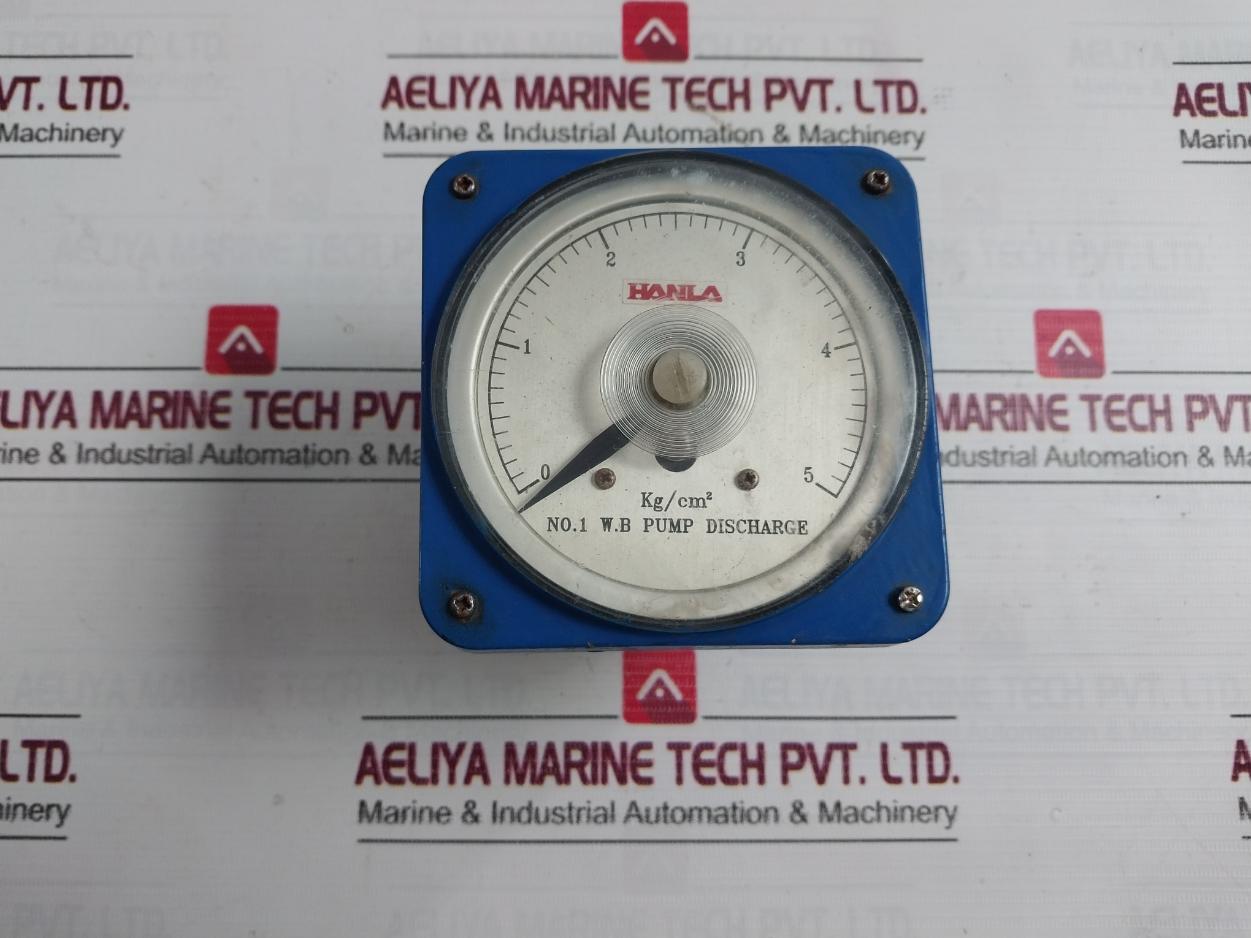 Hanla 0-5 Kg/Cm2 Analog Panel Pressure Indicator Meter Max. 500V