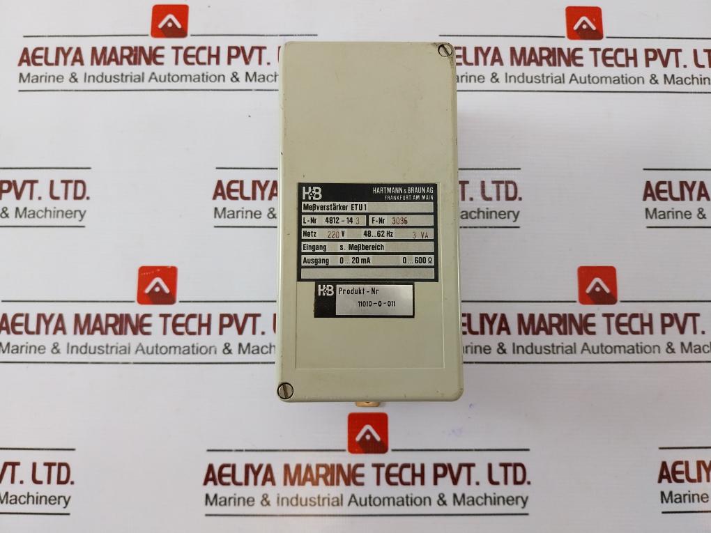 Hartmann & Braun Etu 1  Signal Amplifier Unit 4812-14 3