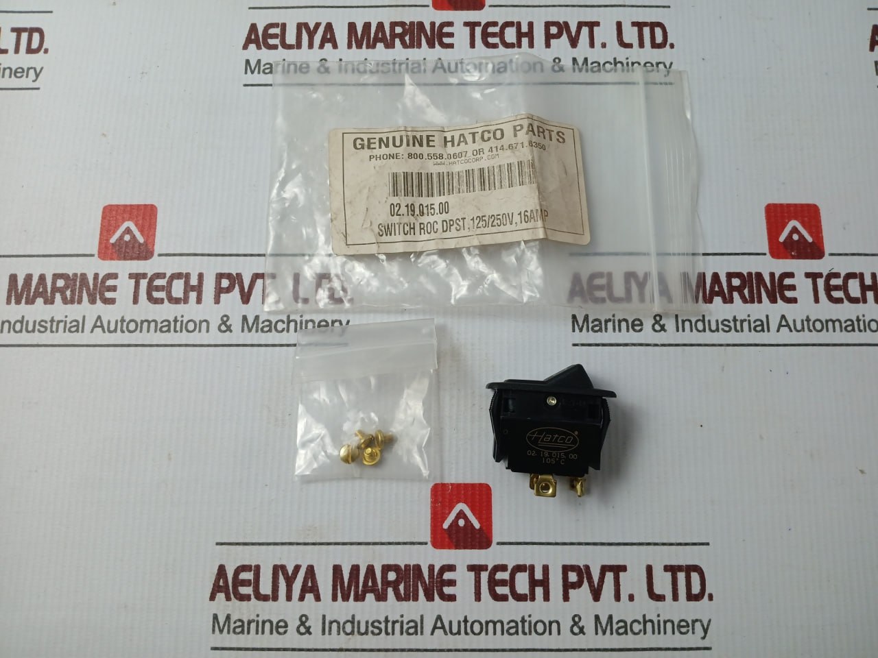 Hatco 02.19.015.00 Switch Roc Dpst, 125/250V, 16Amp