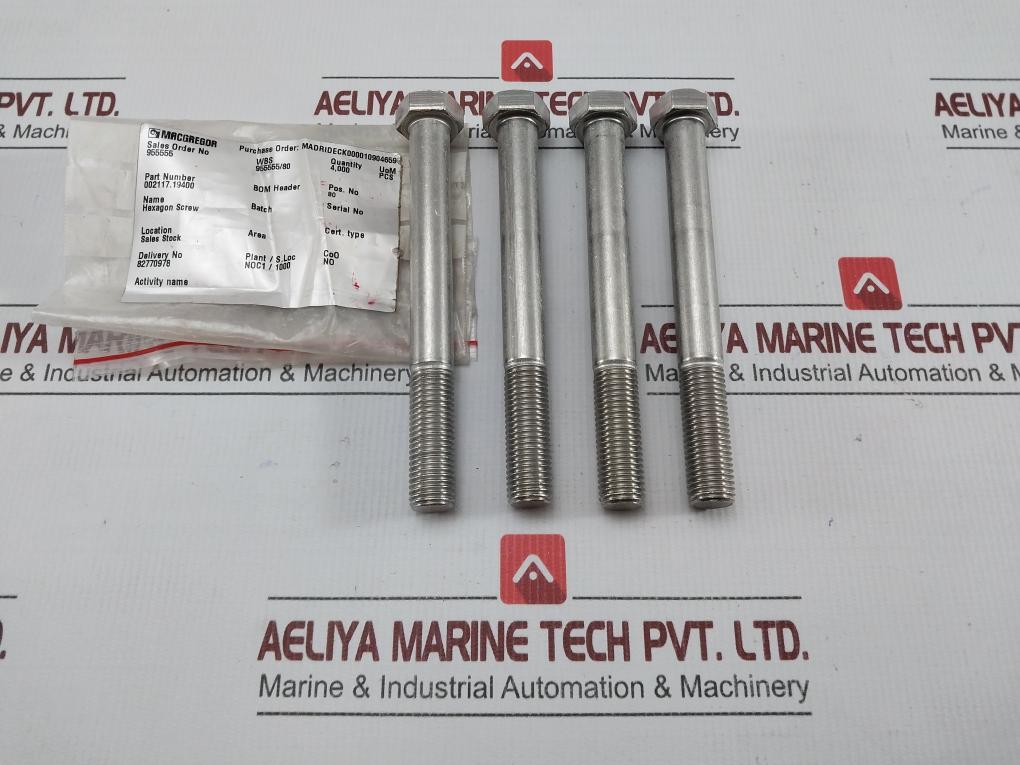 002117.19400 Hexagon Screw Macgregor
