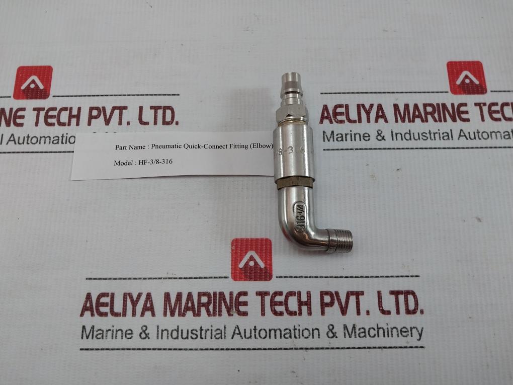 Hf-3/8-316 Pneumatic Quick-Connect Fitting(Elbow)