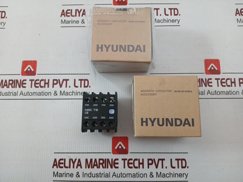Hgc Tb 13 Auxiliary Contact Block 690v/16a By Hyundai