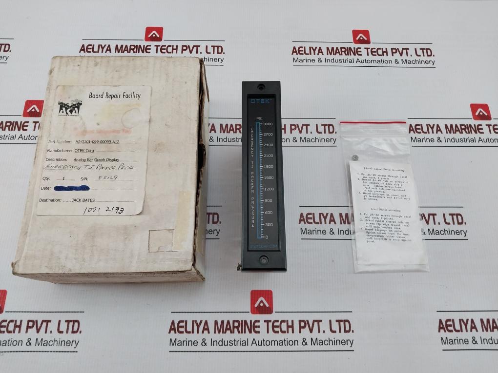 Hi-Q101-099-00099-A12 Otex Analog Bar Graph Display In Used