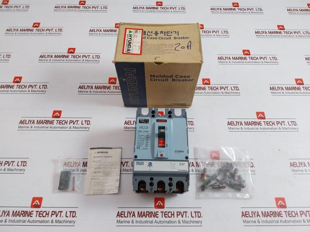 Hibl 103nt Molded Case Circuit Breaker Brand Hyundai 50/60hz Ac200-230v