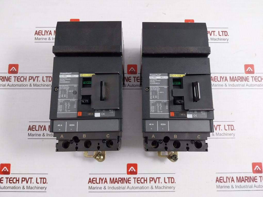 Hja36040ca H-Frame Molded Case Circuit Breaker By Square D 40a 50/60hz