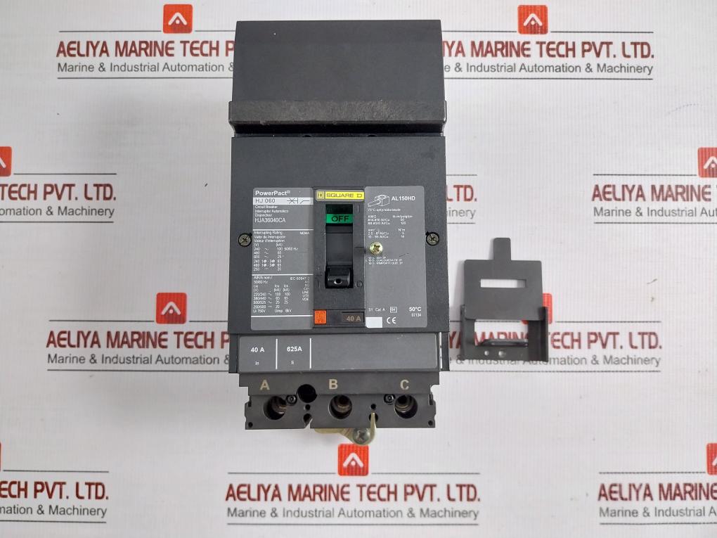 Hja36040ca H-Frame Molded Case Circuit Breaker By Square D 40a 50/60hz