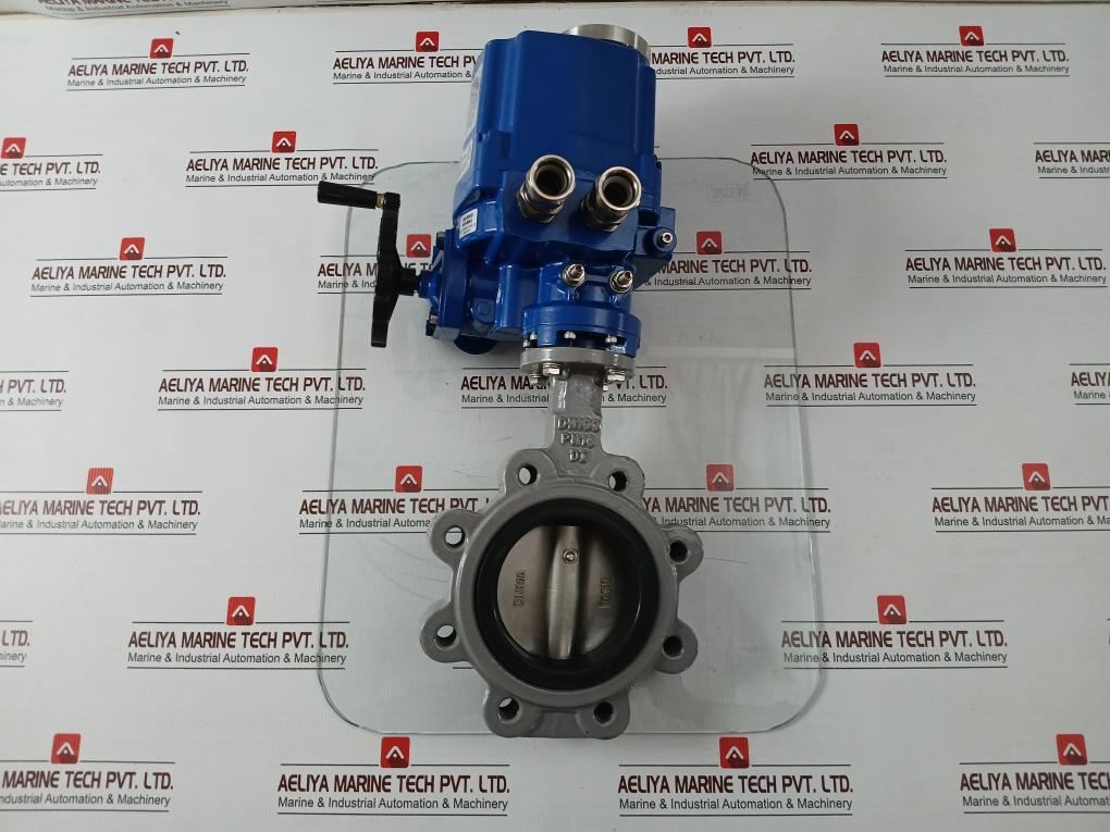 Hkc Hq-0083500100 Electric Part Turn Actuator Flanged W/ Butterfly Valve 3Ph