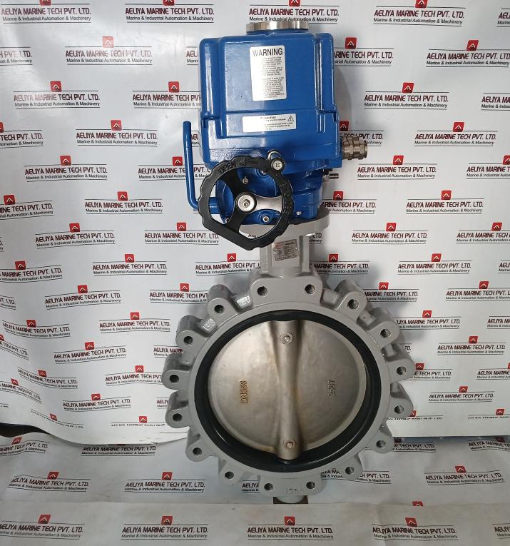 Hkc Hq-0603500000 Electric Part Turn Actuator Flanged W/ Butterfly Valve 590Nm