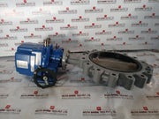 Hkc Hq-0603500000 Electric Part Turn Actuator Flanged W/ Butterfly Valve Dn350