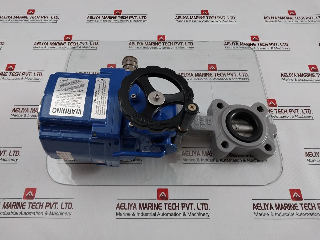 Hkc Hq-0083500100 Electric Part Turn Actuator Flanged W/Butterfly Valve 80 Nm