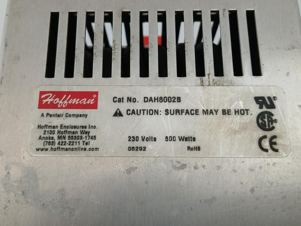 Electric Heater Part No. Dah8002b Hoffman