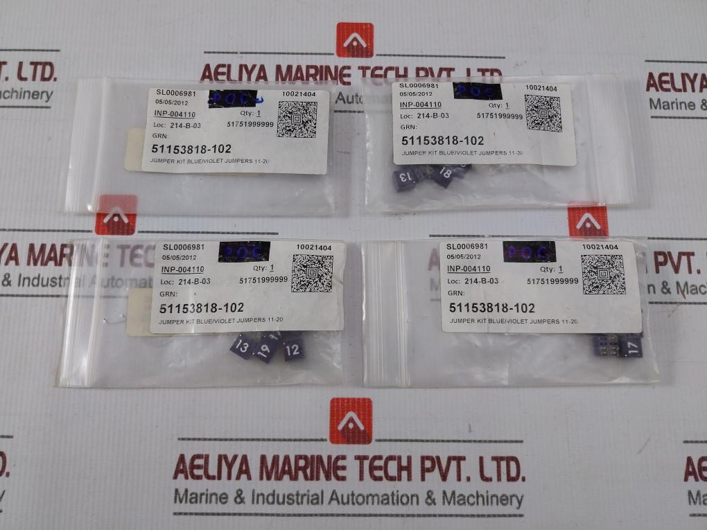 Honeywell 51153818-102 Blue/Violet Jumpers Kit Rev A