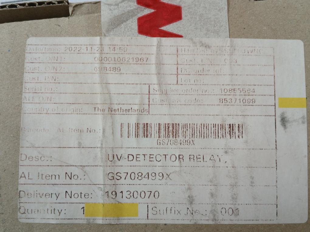 Honeywell Flame Detector Relay 110v/50-60hz R4343 D1009
