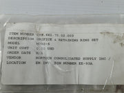 Honeywell M702-6 Orifice & Retaining Ring Set